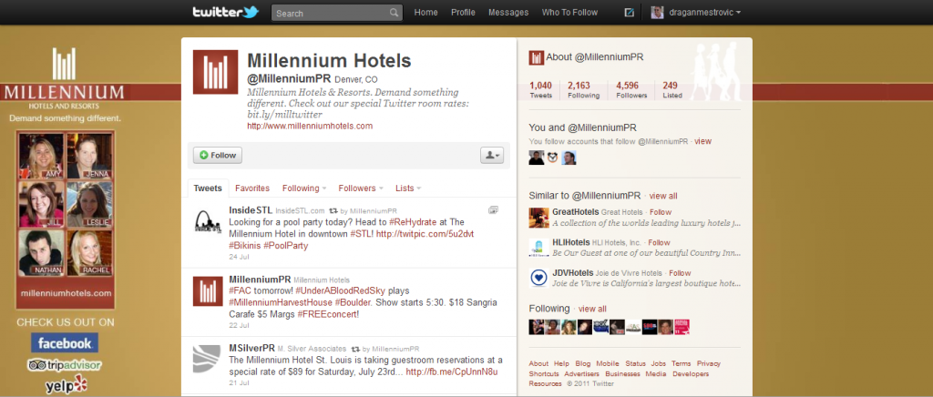Millennium Hotels on Twitter